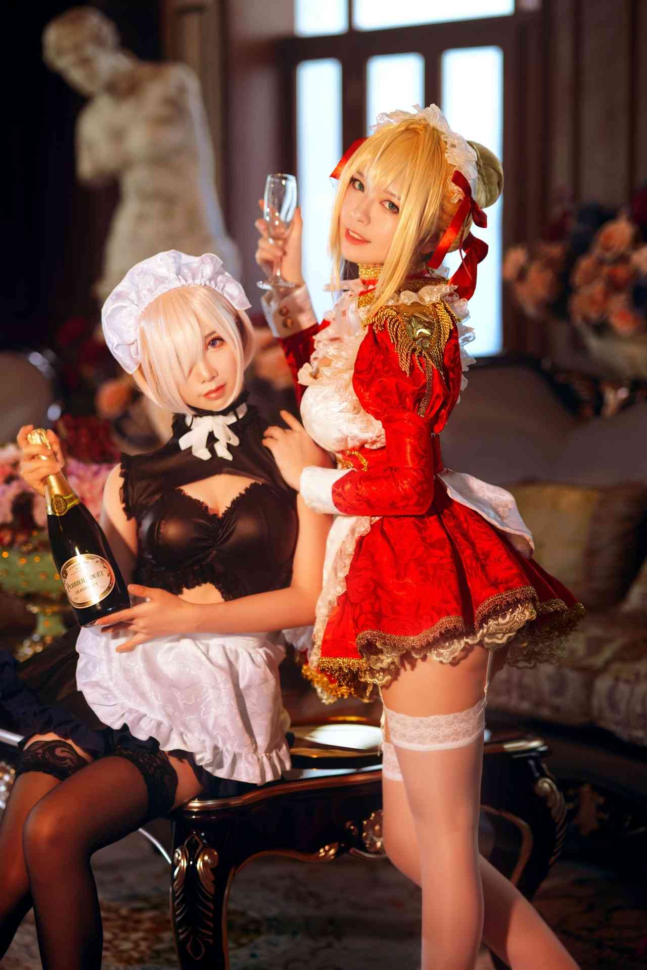 半半子Claudius x Kyrielight Maid 半半子X面饼仙儿